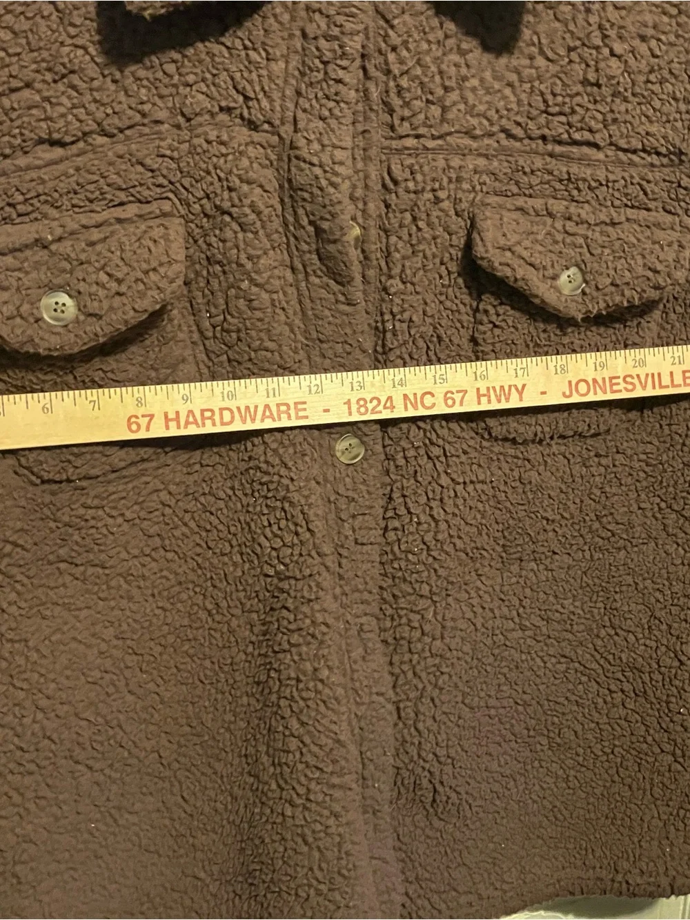 32 Degrees Brown Sherpa Shacket Jacket M/L